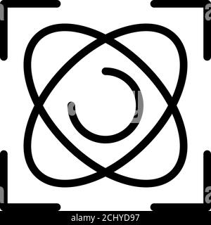 Physics gyroscope icon, outline style Stock Vector