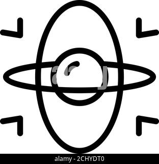 Sphere gyroscope icon, outline style Stock Vector