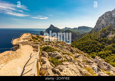 Cape Formentor area and surroundings, coast of Mallorca, Spain Stock Photo