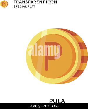 Pula vector icon. Flat style illustration. EPS 10 vector. Stock Vector