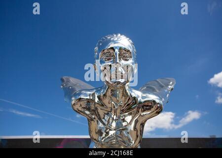 Iconic figurine found on Rolls Royce car bonnet Stock Photo