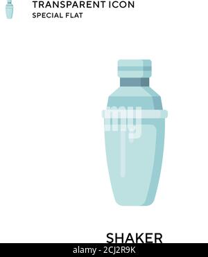 Shaker vector icon. Flat style illustration. EPS 10 vector. Stock Vector