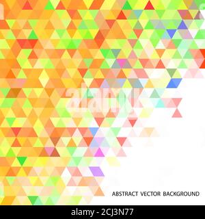 Abstract vector background. Design element - colored triangles Stock Vector