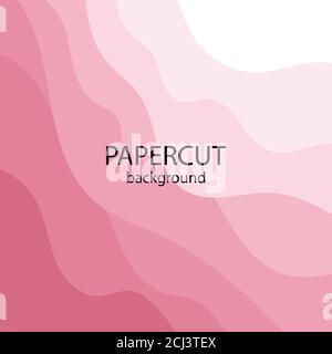 Abstract background. Liquid figures. Dynamic banner design. Paper cut Stock Vector
