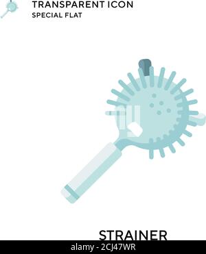 Strainer vector icon. Flat style illustration. EPS 10 vector. Stock Vector