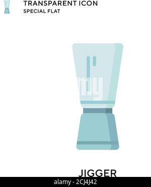 Jigger vector icon. Flat style illustration. EPS 10 vector. Stock Vector