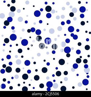 Vector background. Colored circles chaotic arrangement Stock Vector