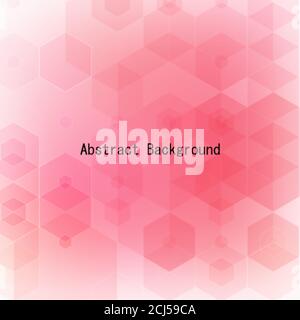 Geometric background. Abstract background. Business vector. Design element Red hexagon Stock Vector