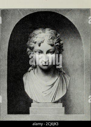 . Anne Seymour Damer. A woman of art and fashion, 1748-1828 . d the blow, whichfell so soon after her fathers death, affected hersorely. During that winter she remained quietlyin London; one night in December she dinedwith her old friend Lord Orford, at whose houseshe met Cosway, whose glibity she found veryentertaining. Lord Orford at the time was far from well,and Mrs. Damer was very anxious about him.The account of his declining health is best toldby Miss Berry: These attacks of gout arebecoming more frequent and longer, and makethose with whom he is living at Strawberry Hillvery anxious th Stock Photo