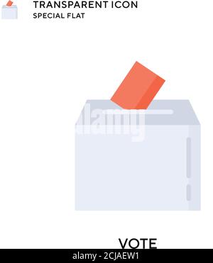 Vote vector icon. Flat style illustration. EPS 10 vector. Stock Vector