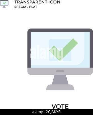 Vote vector icon. Flat style illustration. EPS 10 vector. Stock Vector