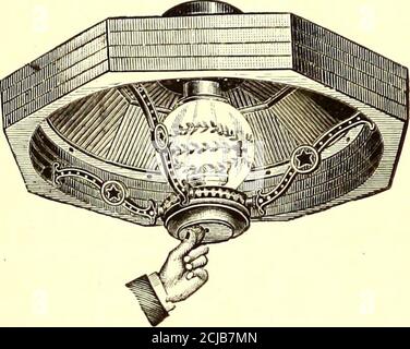 . The Street railway journal . No. 10.— Two-light Car Lamp as used on TenthAvenue (N. Y.) Cable Road.. No. 10. Head Light. As used on Tenth Avenue, New York,Cable Road. Throws a powerful light 100 feet. Thebest In the market for Cable Roads. No. 4. Bombay Center Car Lamp, fancy arms, 25 In.corrugated glass reflector, with cover.Finished In brass or bronze.