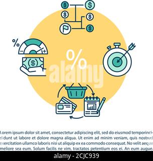 Investment private equity concept icon with text Stock Vector