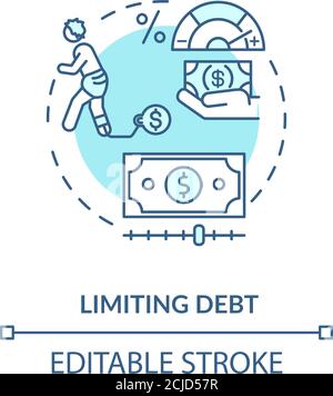 Limiting fund concept icon Stock Vector