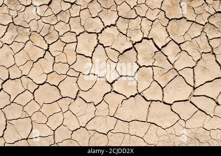 Dry lake with natural texture of cracked ground. Natural texture Stock Photo