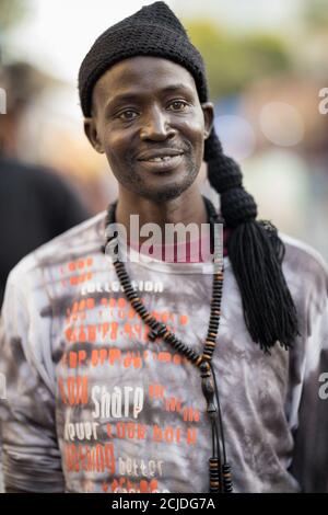 A man in Marché Sandaga, Plateau, Dakar, Senegal Stock Photo