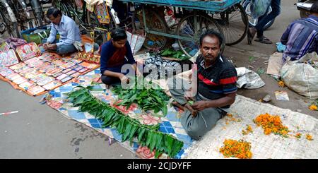 DISTRICT KATNI, INDIA - OCTOBER 19, 2019: Rangoli colors presented for ...
