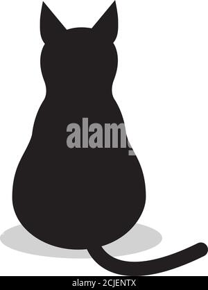 Illustrations Of Black Cat Action Icon On White Background, Animals Vector  Of Isolated A Cute Cat Icon. Royalty Free SVG, Cliparts, Vectors, and Stock  Illustration. Image 94933860.