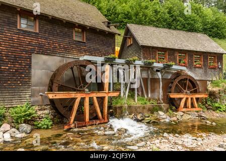 Hexenloch Mill, water mill near Furtwangen in the Black Forest, Baden-Wuerttemberg, Germany