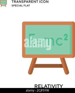 Relativity vector icon. Flat style illustration. EPS 10 vector. Stock Vector