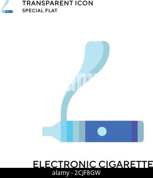 Electronic cigarette vector icon. Flat style illustration. EPS 10 vector. Stock Vector