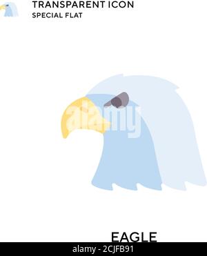 Eagle vector icon. Flat style illustration. EPS 10 vector. Stock Vector