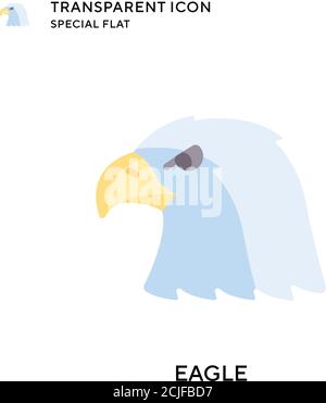Eagle vector icon. Flat style illustration. EPS 10 vector. Stock Vector