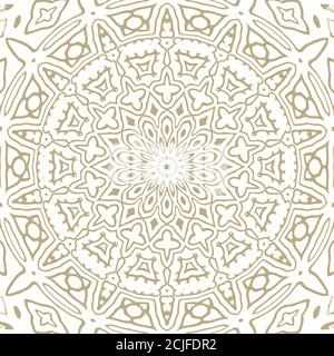 Oriental Seamless Vector Pattern - Repeating ornament for textile, wraping paper, fashion etc. Stock Vector