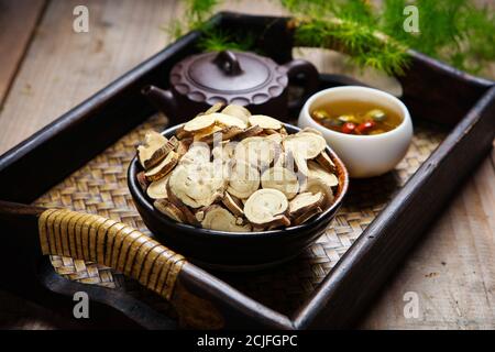 Chinese herbal medicine licorice piece Stock Photo