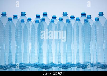 Empty plastic bottles. Recycling concept Stock Photo
