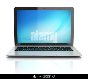 laptop notebook ultrabook isolated on white background Stock Photo - Alamy