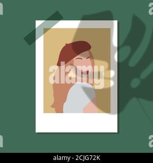 Boho Abstract Wall Art Vectors. Isolated Background Women Illustration. Neutral Colors. Stock Vector