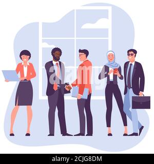 businessmen shaking hands Stock Vector