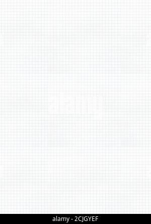 White square paper sheet texture or background. Blank notebook sheet, perfect for school concept. Stock Photo