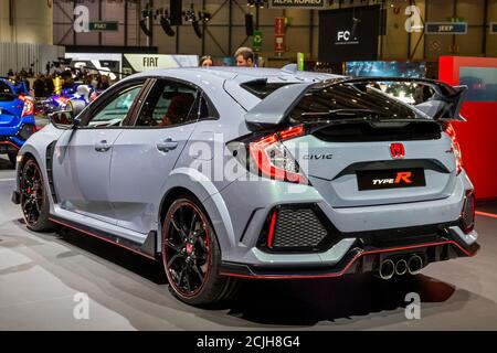 The New Honda Civic Type R At The Geneva Motor Show 15 5th March 15 Stock Photo Alamy