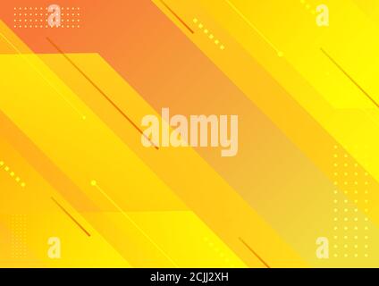 Abstract modern stripes geometric diagonal yellow background. Vector illustration Stock Vector