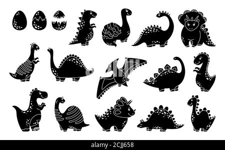 Baby Dinosaurier Silhouette