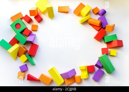 Children'S Designer From Blocks Of A Different Form Stock Photo