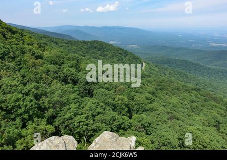Blue Ridge Mountains, Blue Ridge Parkway, Virginia, USA Stock Photo