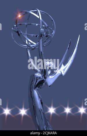 An American Academy of Television arts and Sciences, Emmy award Stock Photo