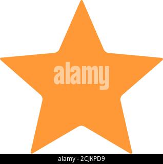 Star, customer reviews colored icon. Rating, add to favorites, win symbol Stock Vector
