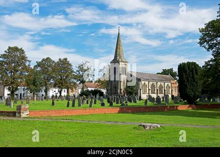 St James church, in the village of Rawcliffe, East Yorkshire, England UK Stock Photo
