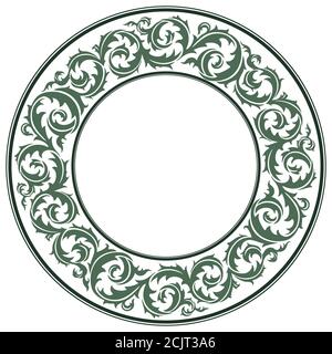 Thistle flower and ornament round leaf thistle. The Symbol Of Scotland Stock Vector
