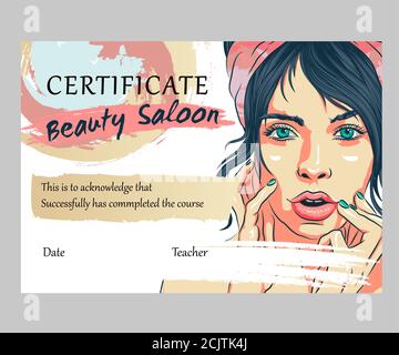 A large set of hand-drawn patterns for design cards, flyers, poster, brochure and flyers. Fashion illustration with woman suitable for magazine, spa, Stock Vector