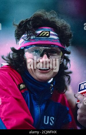 Bonnie Blair (USA) at the 1994 Olympic Winter Games Stock Photo