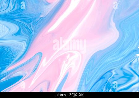 Transgender colors in marble abstract background texture. Graphic pattern with blue, pink, white color to use for backdrop floor ceramic counter tile Stock Photo