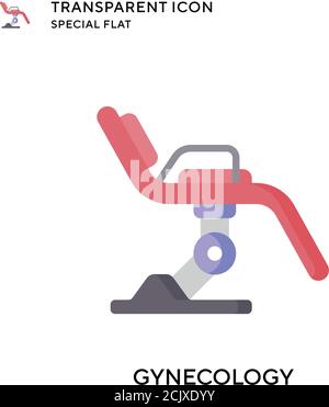 Gynecology vector icon. Flat style illustration. EPS 10 vector. Stock Vector