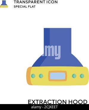 Extraction hood vector icon. Flat style illustration. EPS 10 vector. Stock Vector