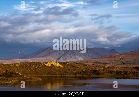 Autumn lake with calm water Alaska USA Stock Photo - Alamy