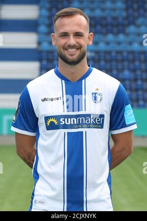 Magdeburg, Germany. 10th Sep, 2020. Football, 3rd league, Official photo shoot of the 1st FC Magdeburg Luka Sliskovic Credit: Ronny Hartmann/dpa-Zentralbild/dpa/Alamy Live News Stock Photo